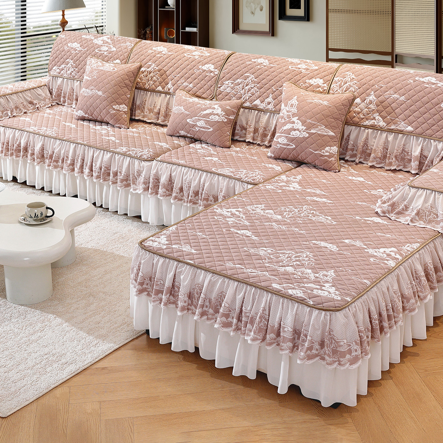 全包沙发套罩笠冬季2025新款防滑毛绒沙发垫子坐垫盖布座垫保护套,居家布艺,沙发套,淘宝优惠券,粉丝福利购,淘宝优惠卷