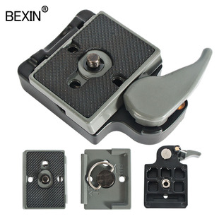 496 板夹座323 498RC2三脚架相机底座兼容曼富图 14云台快装 200PL