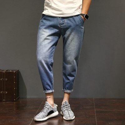 潮胖加大码九分牛仔裤男 钱塘6010-D5183-