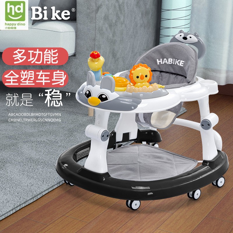 小龙哈彼婴儿学步车防o型腿多功能防侧翻手推车宝宝可坐学行车起