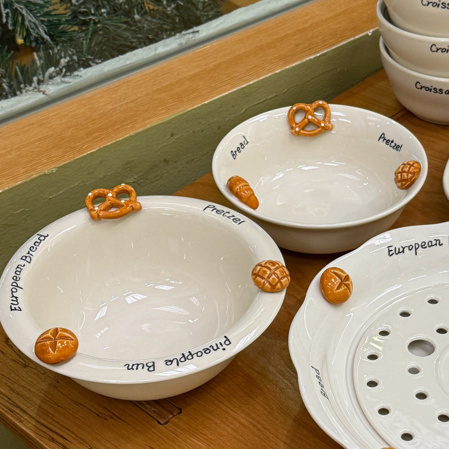 ins风苹果饼干小狗陶瓷餐具套装