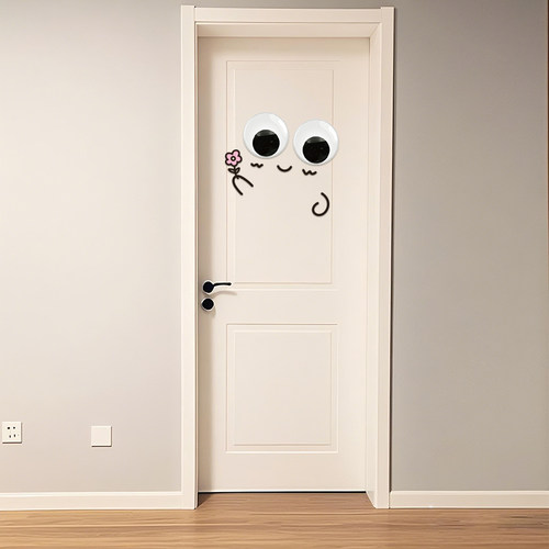 创意房间卧室门上装饰场景布置