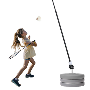 迪科斯单人羽毛球训练器一个人打的自己打回旋弹自动返回练习神器