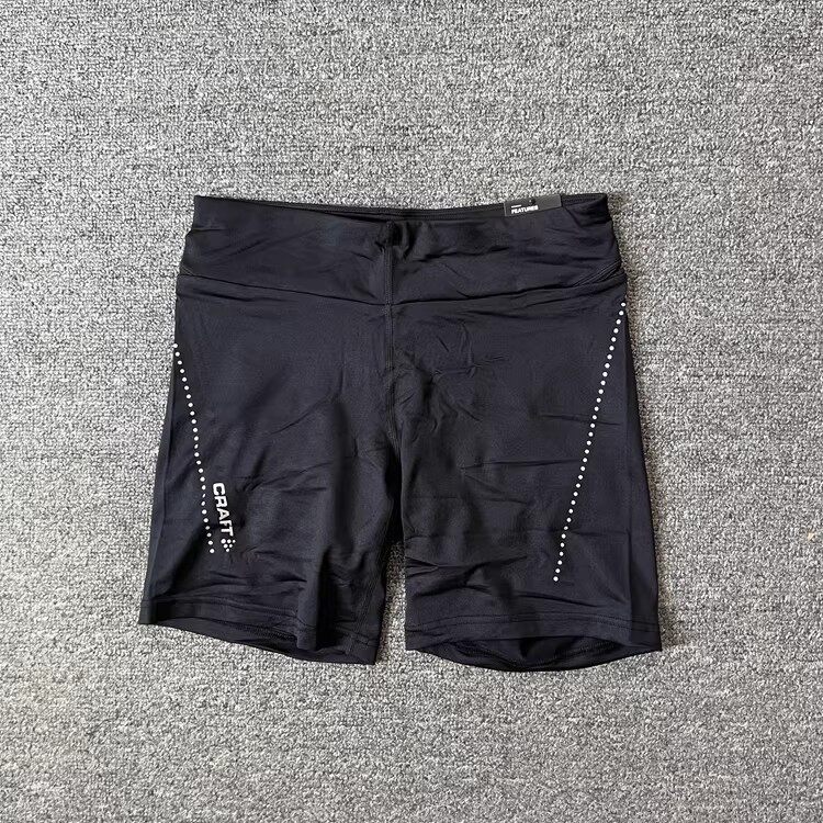 2025品牌夏季瑞典健身短裤女款口袋紧身运动弹力跑步训练四分裤