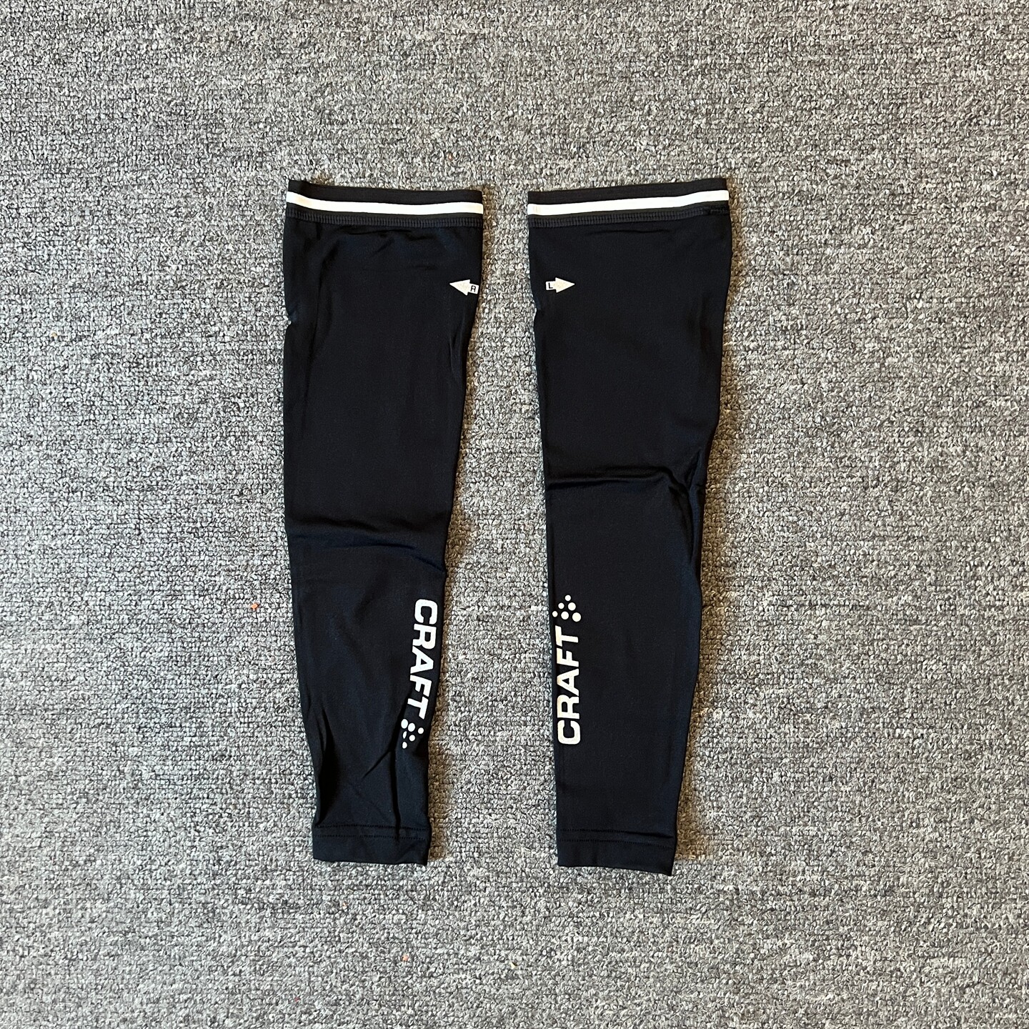 男款瑞典运动自行车公路车秋冬加绒弹力防护臂套骑行服保暖黑色