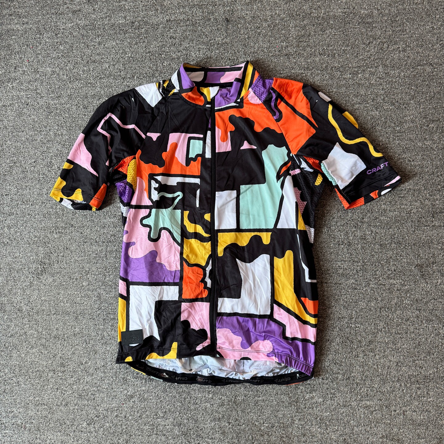 新品瑞典运动户外骑行拉链透气薄款公路车男款短袖速干T恤骑行服