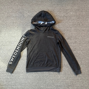 2025瑞典户外连帽长袖休闲运动外套男款薄绒春秋针织纯色套头卫衣