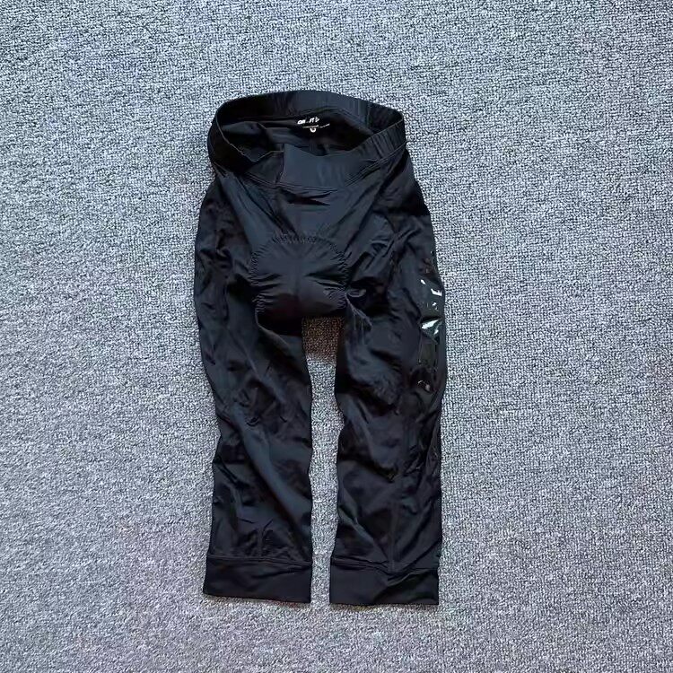 2026瑞典女款弹力速干运动自行车公路赛车山地骑行裤七分裤黑色