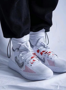 耐克Nike Kyrie Flytrap5EP欧文简版白绿色实战篮球鞋 DC8991-100