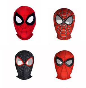 万圣节英雄远征蜘蛛侠面罩儿童成人美国队长cos动漫面具头罩头套