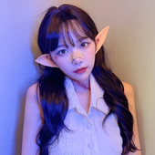 万圣节精灵化妆耳朵道具 阿凡达精灵耳朵妖精妖怪夜光乳胶假耳朵