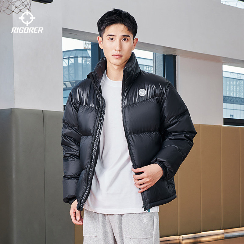 准者短款羽绒服2025新款男冬季篮球运动户外宽松加厚保暖防风外套