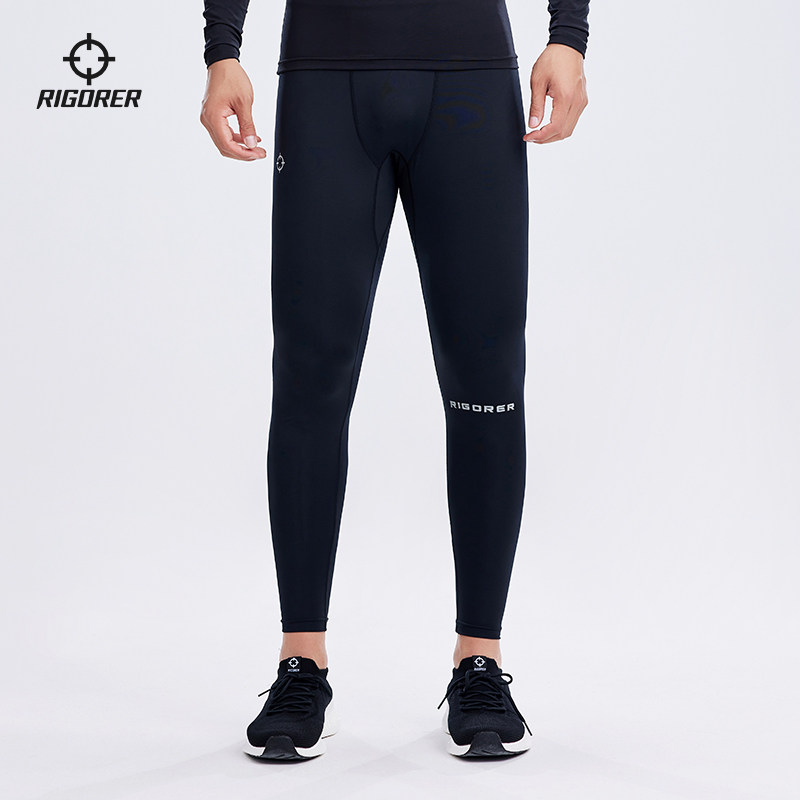 准者压缩九分裤秋季新款篮球训练跑步健身裤运动专业紧身打底裤男
