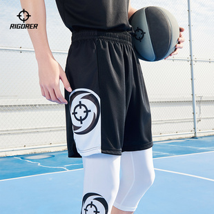 美式 针织休闲四分裤 短裤 跑步健身篮球裤 透气 男2025春季 准者运动裤