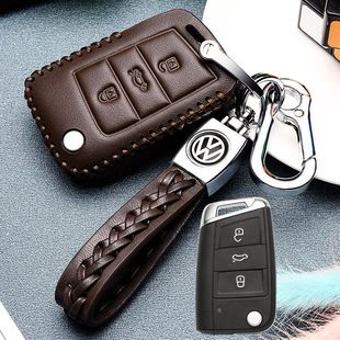 大众新捷达钥匙套VS5车VS7真皮钥匙包捷达VA3时尚男女高档扣2021