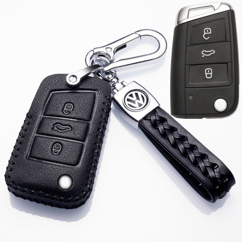2024款大众途观X钥匙套途观L真皮2023款钥匙包2022款高档挂扣19款