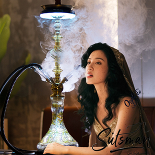 阿拉伯水烟全套 酒吧烟壶KTV大号shisha烟膏豪华家用烟斗过滤烟筒