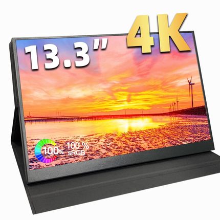 13.3寸4K便携显示器笔记本电脑扩展外接屏幕ps4/Switch游戏便捷