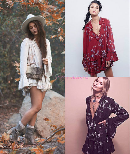 清仓fp一条官网印花两穿裙连衣裙