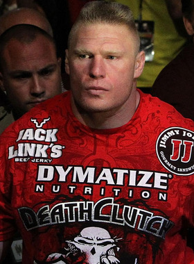 布洛克莱斯纳Brock Lesnar短袖T恤男红色上衣怪兽纯棉半袖宽松夏