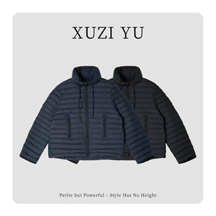 W190929 立领正肩显瘦百搭羽绒外套女773 XUZI YU.小个子定制冬季