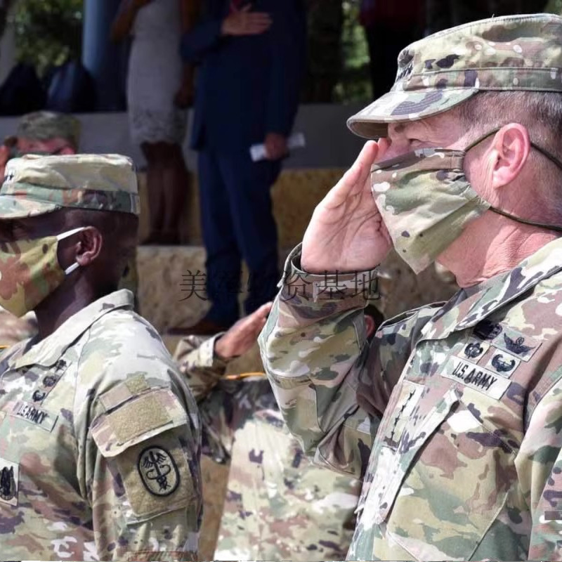 军版原品美国陆军OCP Multicam织物面罩2型口罩外罩Type 2 Face