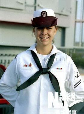 正版原品美国海军女水兵服白色水兵服女水兵服US NAVY白色水兵服