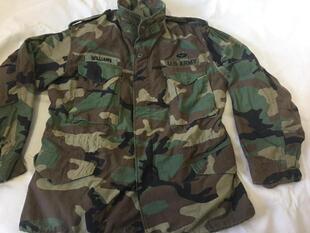 军版美军M65四色丛林迷彩风衣美国m65风衣美军m65四丛迷彩全章