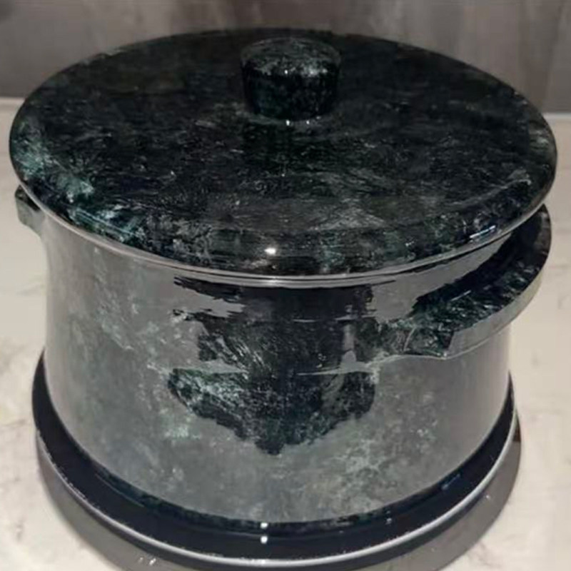 墨脱石锅特级玉化老皂石雪花纹高端收藏级料子16种微量元素养生锅