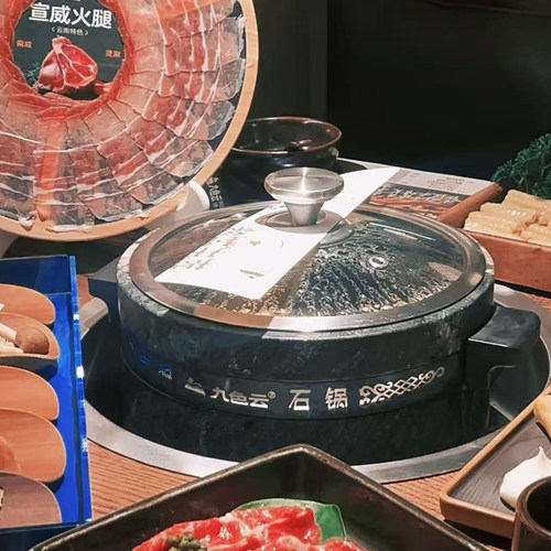墨脱石锅野生菌专用九色云火锅餐饮定制天然皂石锅源头厂家订做