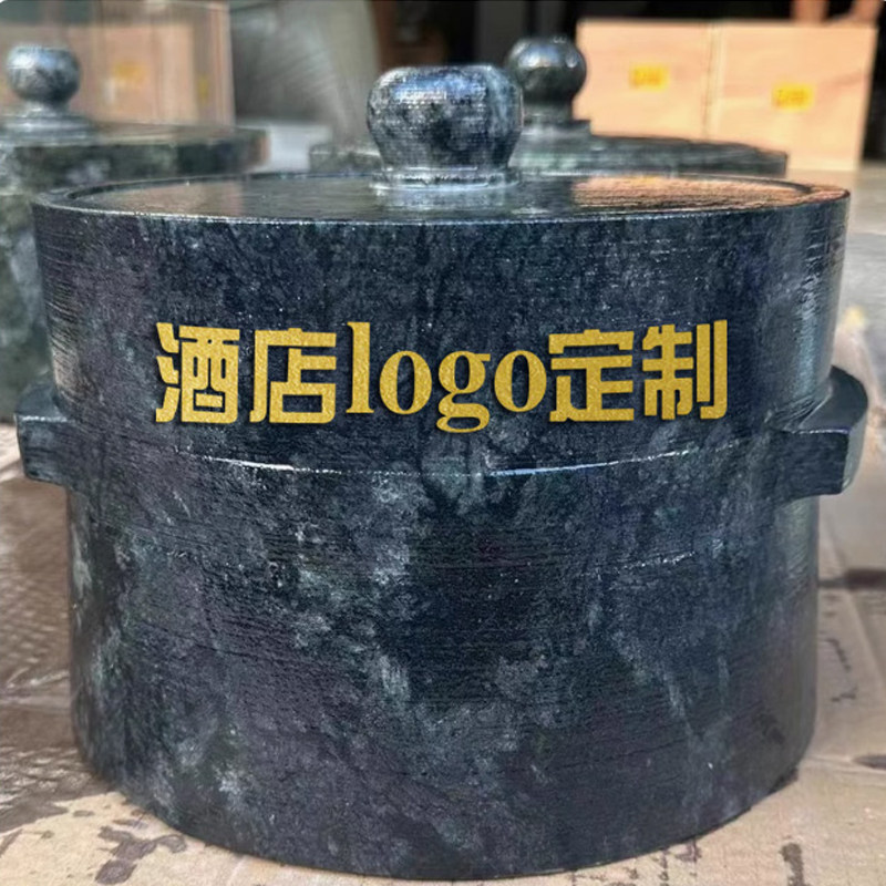 酒店定制墨脱石锅商用加LOGO火锅野生菌锅用可配专用电磁炉