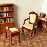 1:12 dollhouse mini model, miniature scene, small toy, redwood armchair, double-layer coffee table, living room ~ thumbnail 6