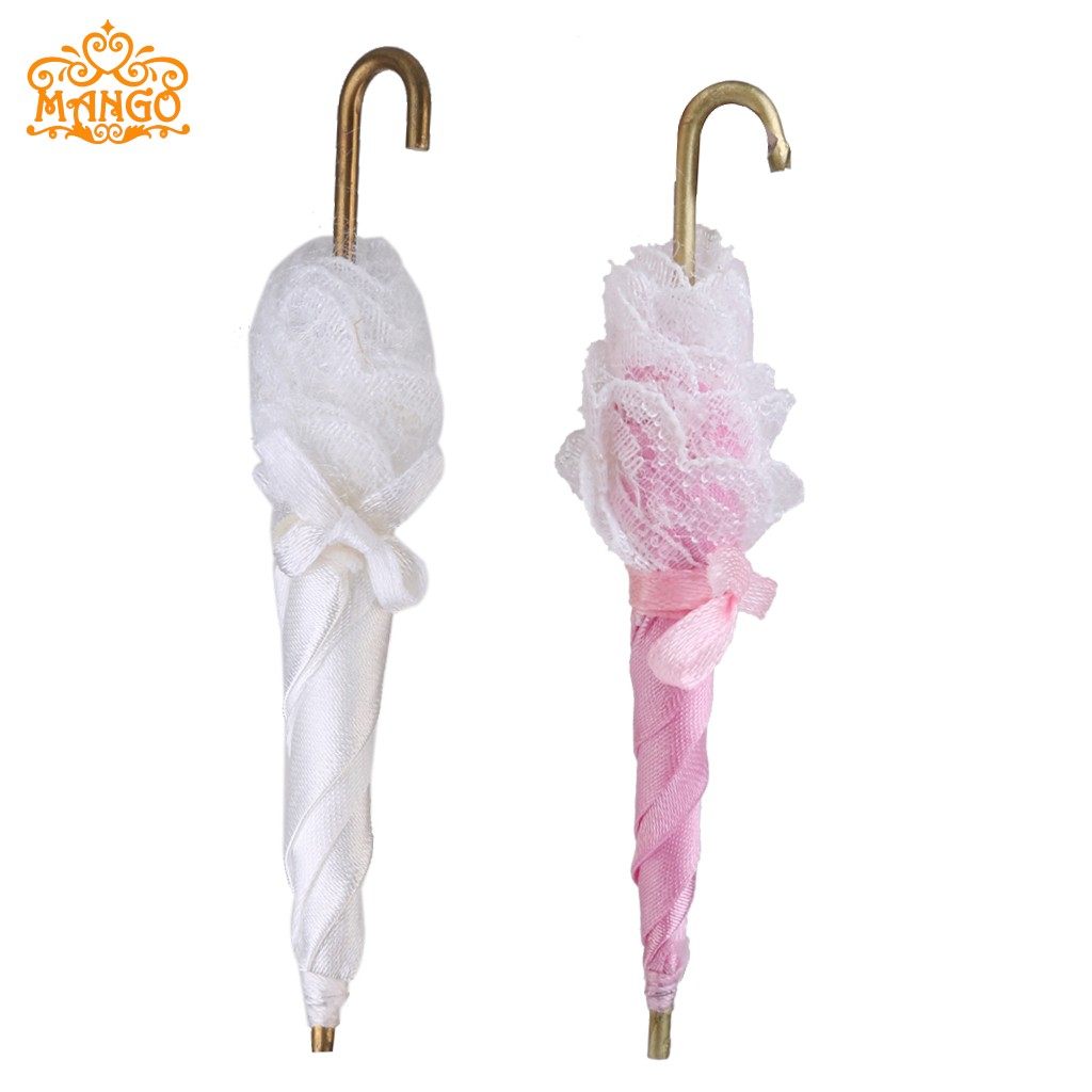 1:12娃娃屋dollhouse迷你家具生活场景配件粉/白色雨伞太阳伞模型|ruв категории игрушка/коляска/головоломка/блоки/модель, статическая модель, Начало/сцены из жизни - от Buy2taobao.com для оказания профессиональной услуги покупки агента Taobao