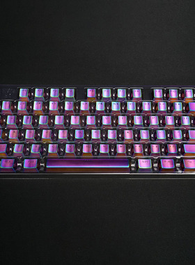 狼派teamwolf不锈钢金属键帽透光适配MX机械键盘OEM高度彩色金色