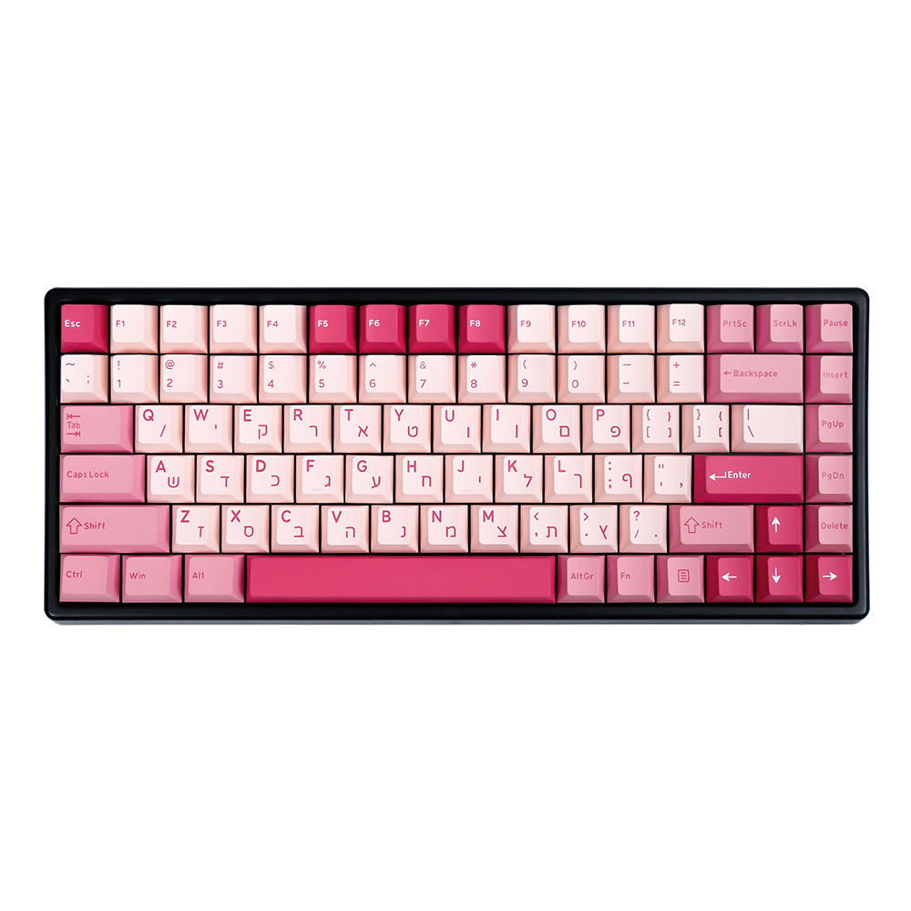 GJ樱花粉键帽俄韩日爱尔兰希伯来