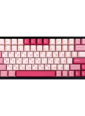 Ghost Judges樱花祭粉字根键帽适配机械键盘日文