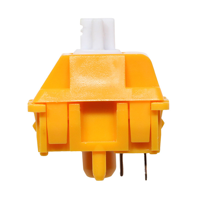 EG 일몰 노란색 축 마작 사운드 HIFI 선형 공장 실행 POM 소재 맞춤형 기계식 키보드 5핀 DIY 축 본체