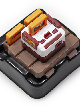 FC红白机个性键帽ESC键机械键盘键帽小霸王透光复古单个可换卡带