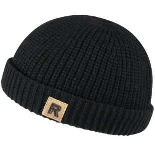 毛线帽女日系针织帽冬天冷帽潮牌帽子男秋冬瓜皮帽时尚雅痞地痞帽