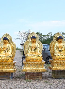 厂家直销树脂玻璃钢寺庙三宝佛