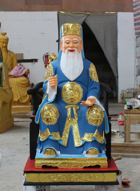 厂家直销树脂土地公婆佛堂摆件