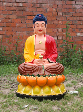 树脂玻璃钢释迦牟尼佛寺庙大佛