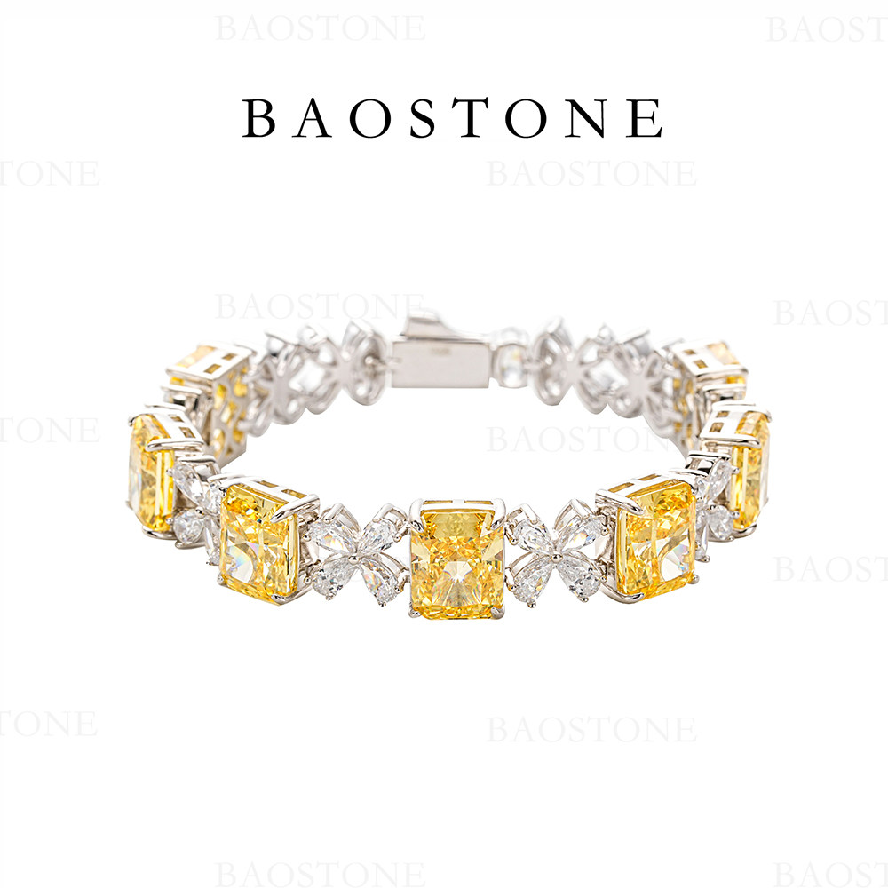 BAOSTONE宝斯顿艳彩夺目满钻手链