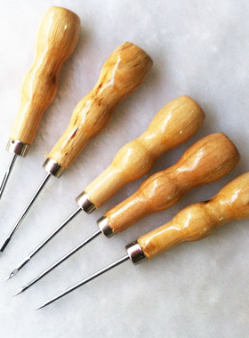 特价纳鞋底上优质钩针修缝补带钩手工棉鞋锥子银白色上底针