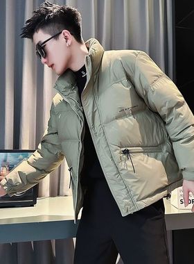 Winter trendy brand cotton jacket mens casual cool short top