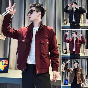Trendy brand cool and trendy street men's workwear jacket