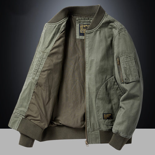 美式复古新款棒球服外套男秋冬季夹克休闲工装上衣男款jacket men