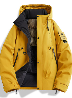 Outdoor cotton jacket for men windproof warm autumn winter