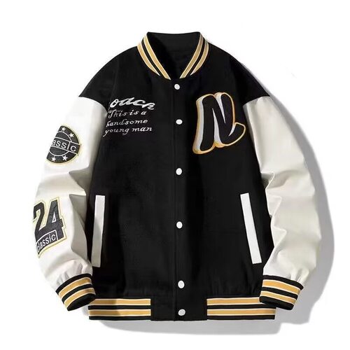 春秋百搭棒球服外套青春高街潮牌港风日系潮流宽松夹克jacket men