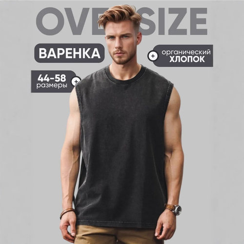 T恤Summer Men's Washed Cotton Tank Tops Muscle Gym T Shirts